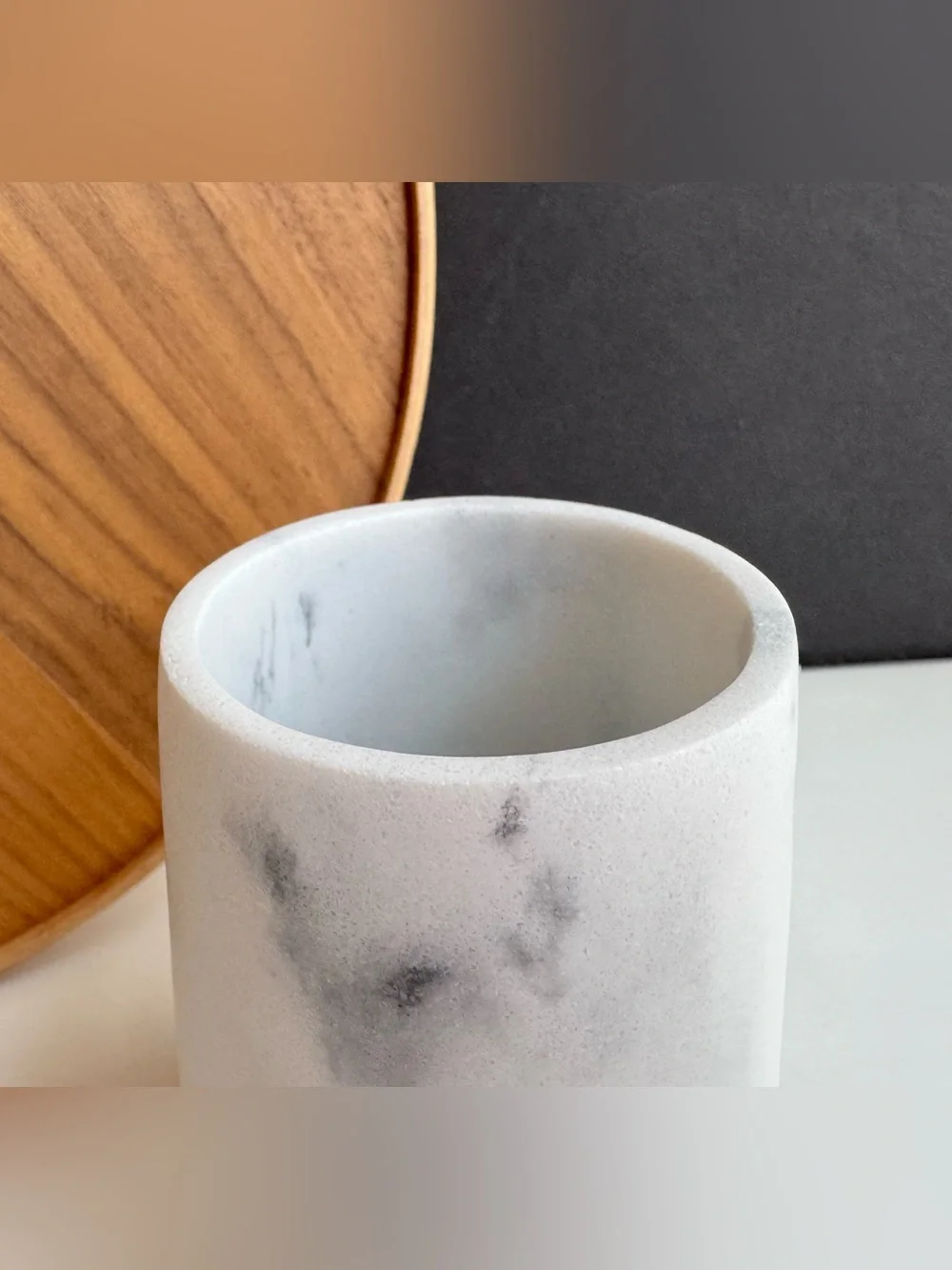 BINO Marble Collection Resin Bath Tumbler / Counter Organization